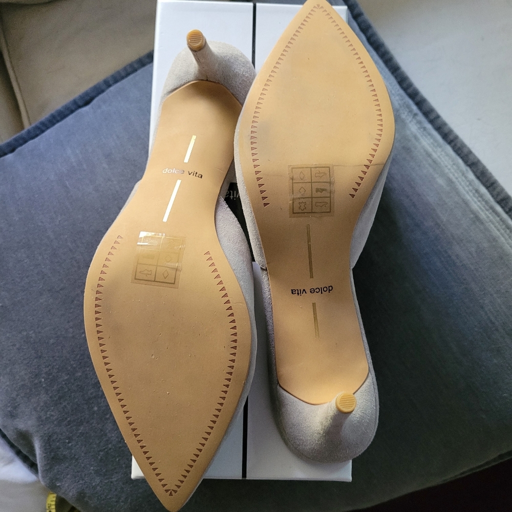 Dolce Vita Mules Rhyme Grey Suede Size 9.5 NIB - Picture 4 of 10